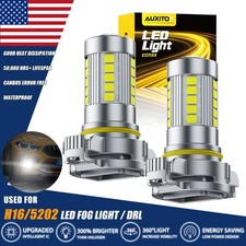 5202/H16 LED Fog Light Bulbs For Chevy Silverado 1500 2500HD 2007-2015 6500K EKK
