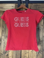 Y2K Red GUESS Los Angeles TeeShirt Womens Sz L