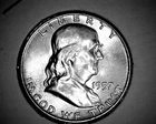 1957 D # 1 50C FRANKLIN HALF DOLLAR