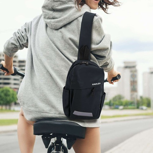 Bolso Bandolera Bolso de Pecho Mochila de Viaje Deportiva Bandolera Bolso de Mano Paquete de Hombro - Imagen 3 de 15