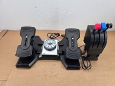 Saitek Pro pedali timone di volo e controller a 3 leve PZ35 simulatore di volo