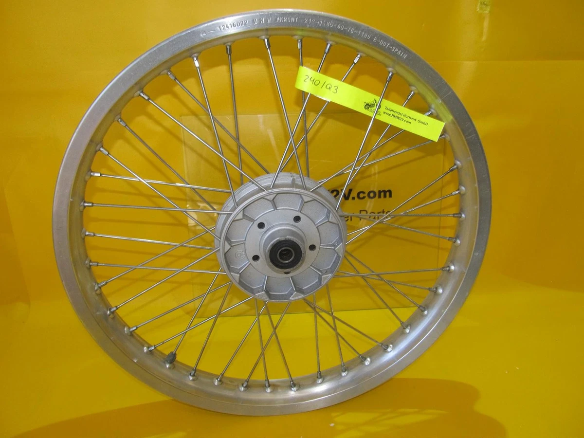 BMW R80 G/S R65GS Vorderrad Felge Akront 1.85x21 12416032 2302283 front wheel