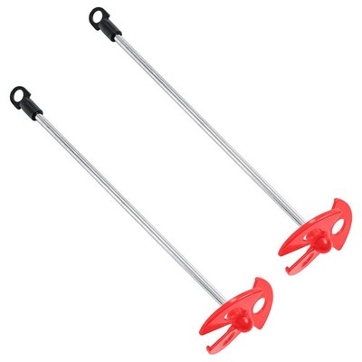 Paint Mixer Attachment (Set of 2) - 10'' Drill Paddle Mixer with 1/4'' round Shaft