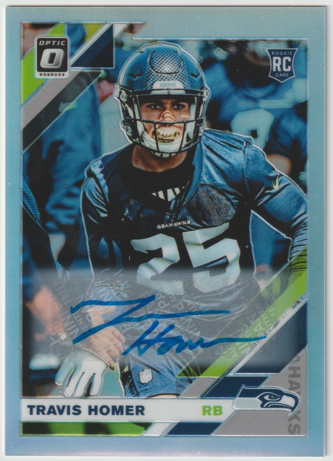 Travis Homer Panini Donruss Optic #148 Autograph