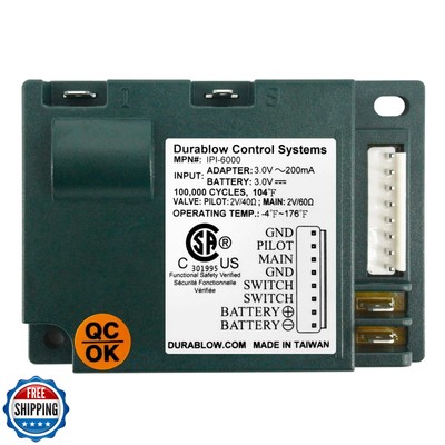 Durablow CSA Certified Fireplace Electronic IPI Control Module, Gas Fireplace