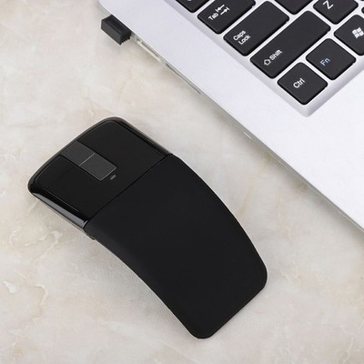 Wireless Arc Mouse Touch Thin Portable Folding Optical Mouse Receiver