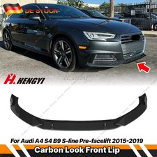 Frontspoilerlippe Frontlippe Spoiler für Audi A4 S4 B9 S-Line 17-19 Carbon Optik