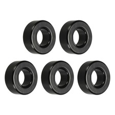 5Pcs Toroid Core, 23.6x47x18.6mm Iron Ferrite Choke for Ballasts, Black