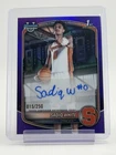 SADIQ WHITE 2025-26 BOWMAN CHROME U PURPLE REFRACTOR 1ST ROOKIE AUTO /250 Q2045