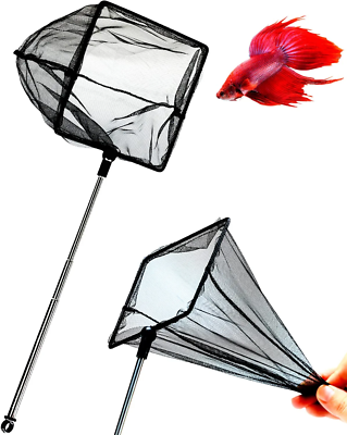 best net for betta fish Aquarium Small Fish Tank Betta Net with Extendable Stainless Steel 7-14