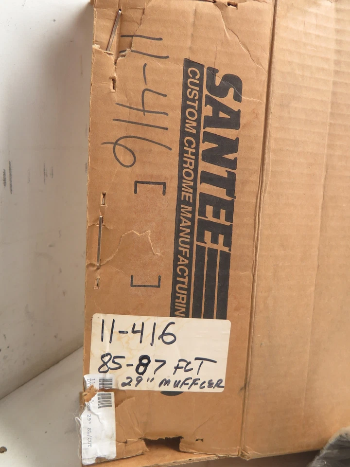 НОВЫЙ 1985-87 Santee Chrome Slash Cut Hi Flow Tour Glide FLT Глушитель Выхлопная труба - Изображение 3 из 4