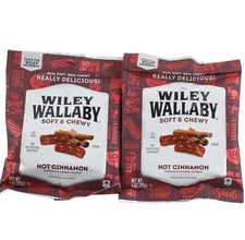 Wiley Wallaby Australian Hot Cinnamon Gourmet Licorice Set of 2 4 oz Bags Candy