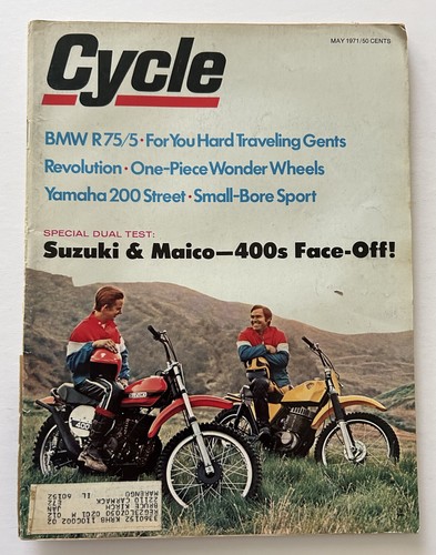 Vintage Magazine Cycle May 1971 Motorcycle Maico OSSA Norton Triumph Honda BMW