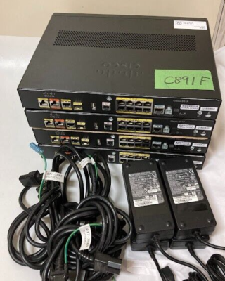 4set Cisco C891FJ-K9 /8 Port Ethernet Switch with includes power