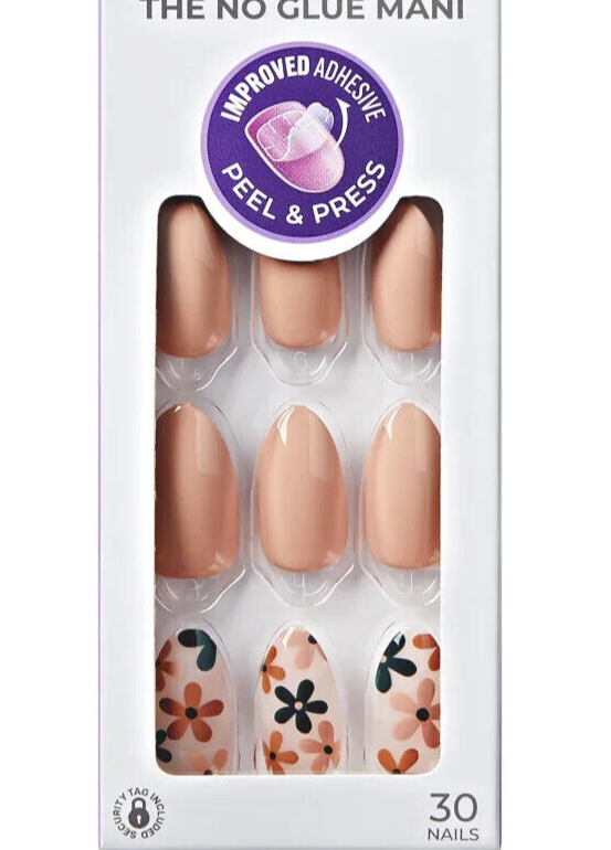KISS IMPRESS PRESS ON FALSE NAILS ONE STEP MANICURE NEW AS IT WAS MEDIUM LENGTH