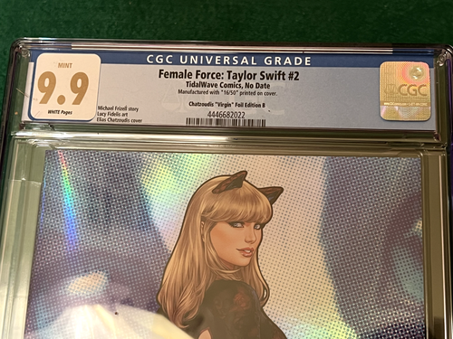 Taylor Swift CGC 9.9 Female Force FOIL "Cat" Limited Edition #16 of only 50 - Picture 3 of 6