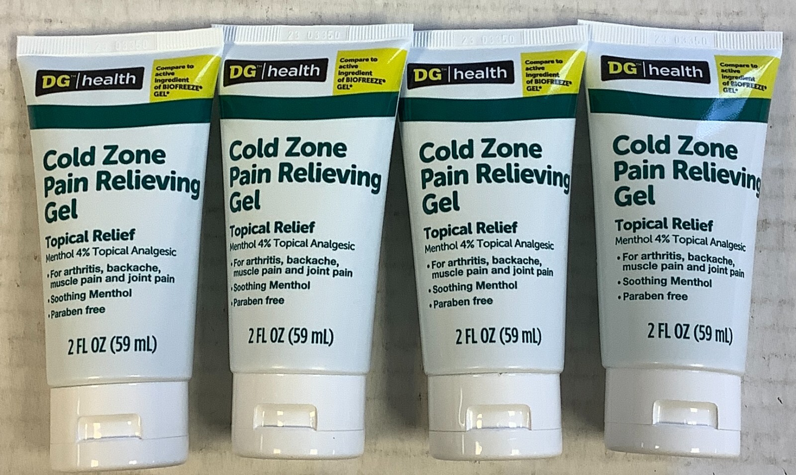 DG Health Cold Zone Pain Relieving Gel2 FL OZLot of 4JULY/2025 eBay