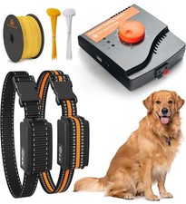 Pet Control HQ Dog Fence Electric Shock Collar Training, 2 Collars