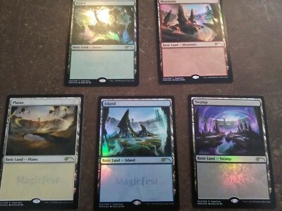 magic fest Land set foil MTG NM | eBay