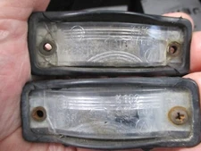 Porsche 914-4 & 914-6  Early Rear License Plate Light Original Hella USED PAIR