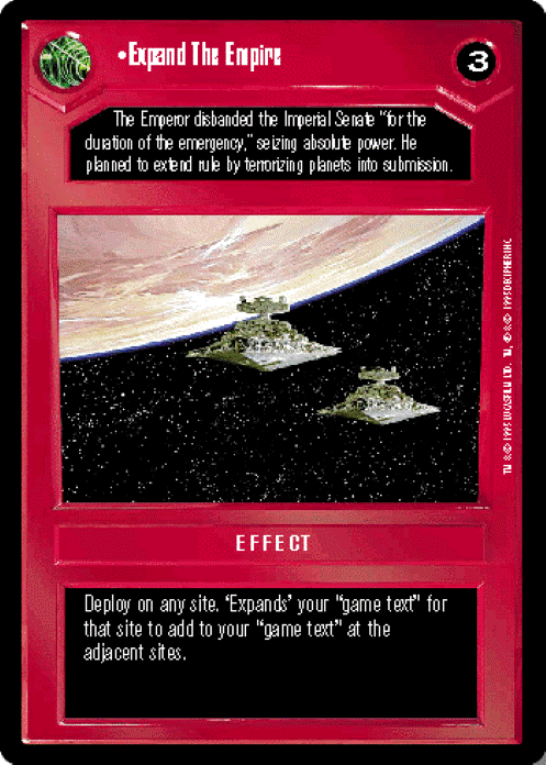 Star Wars CCG Limited Premiere BB M/NM Expand The Empire