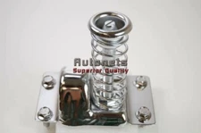 Chrome Steel Hood Latch Safety Kit Camaro Chevelle 4 bolt Upper With Spring