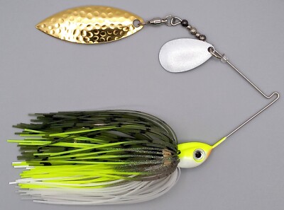 Custom Spinnerbait ~ Emerald Shad ~ 3/8 oz Tandem
