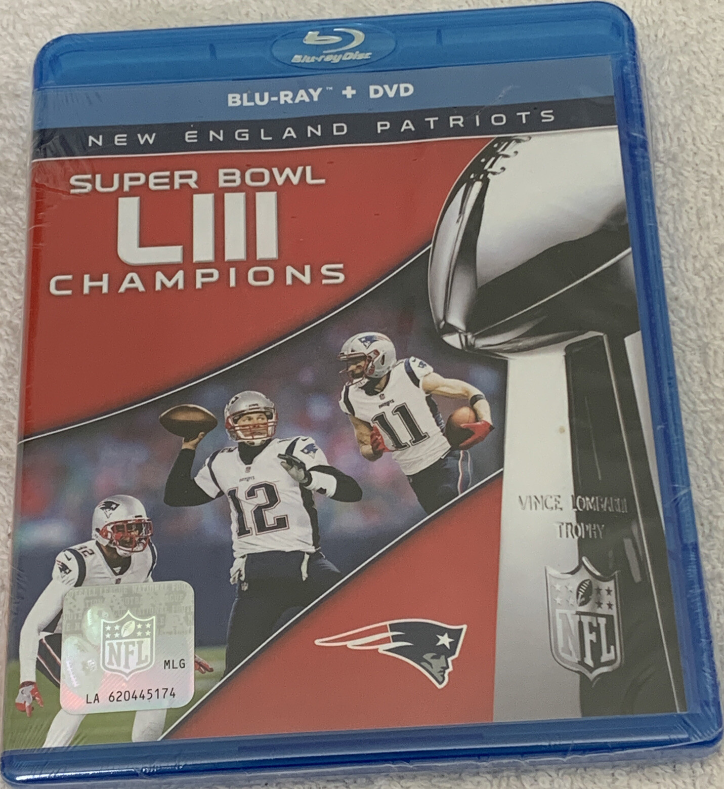NFL Super Bowl LIII Champions NE Patriots Tom Brady BLU-RAY + DVD Sealed