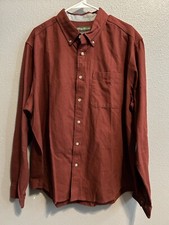 Eddie Bauer Shirt Men's XXL Button Down Wrinkle Resistant QUALITY MEASURMENTS