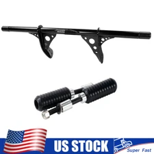 Front Crash Bar & Rear Upper Shock Sliders Full Set For Harley Dyna FXDL / FXDLS