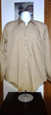 Penny's Towncraft Vintage 60s Tan Penn-Prest Nylon Collar Shirt