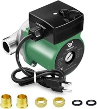 Stainless Steel Hot Water Recirculating Pump, 110 V 3-speed with 3/4'' Adapter