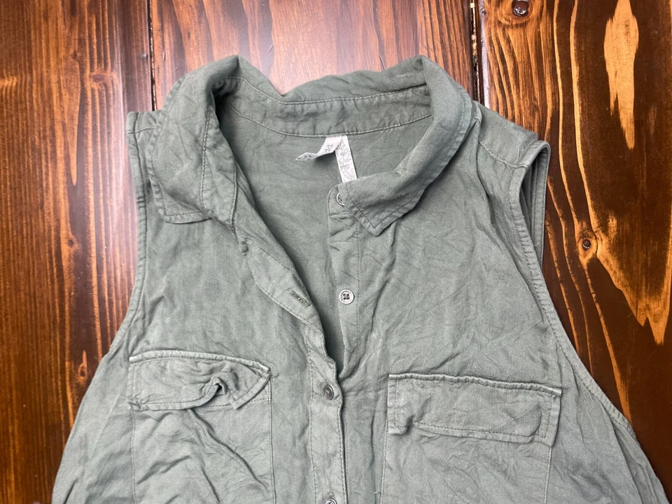 Vestido Mudd, para mujer talla mediana, verde, por encima de la rodilla, sin mangas Foto 2 de 4