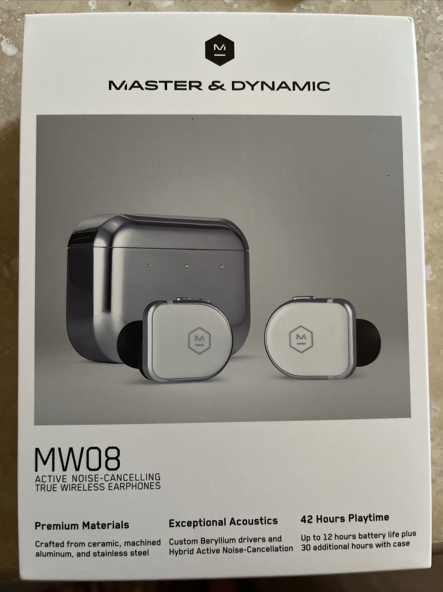 Master & Dynamic MW08WH True Wireless Earphones (White Ceramic  