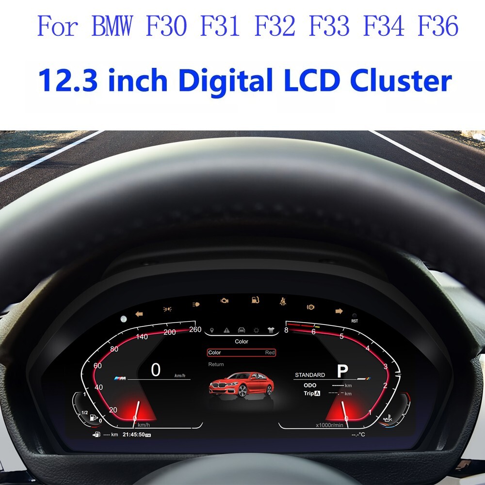 For BMW F30 F31 F32 F33 F34 F36 12.3'' LCD Digital Instrument