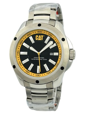 Caterpillar Men's CAT YQ 141 11 124 STREAM DATE Black Dial