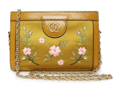 GUCCI Ophidia Floral Chain Shoulder Bag Crossbody 602676 New w/Box and Dust Bag