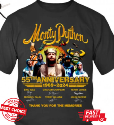 Monty Python 55Th Anniverasry T-Shirt 1969   2024 Shirt S-XL Q7854