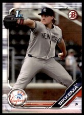2019 Bowman Draft #BD-34 T.J. Sikkema New York Yankees