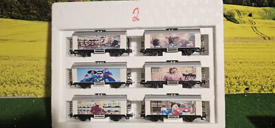   SELTEN    H0      WAGEN-SET 2  6 TEILIG   50 JAHRE LIDL   PAINTED  OVP 