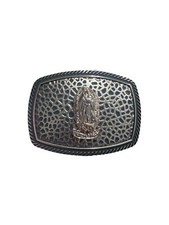 Virgin Mary belt buckle western cowboy Saint Mary Hebilla La Virgen Vaquera