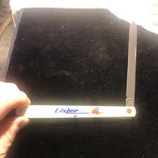 Vintage Advertising Lister & Co. Blade Colonial USA Mellon Tester Pocket Knife