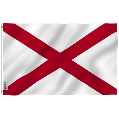 Anley Fly Breeze 3x5 Foot Alabama State Flag - Alabama AL Flags Polyester