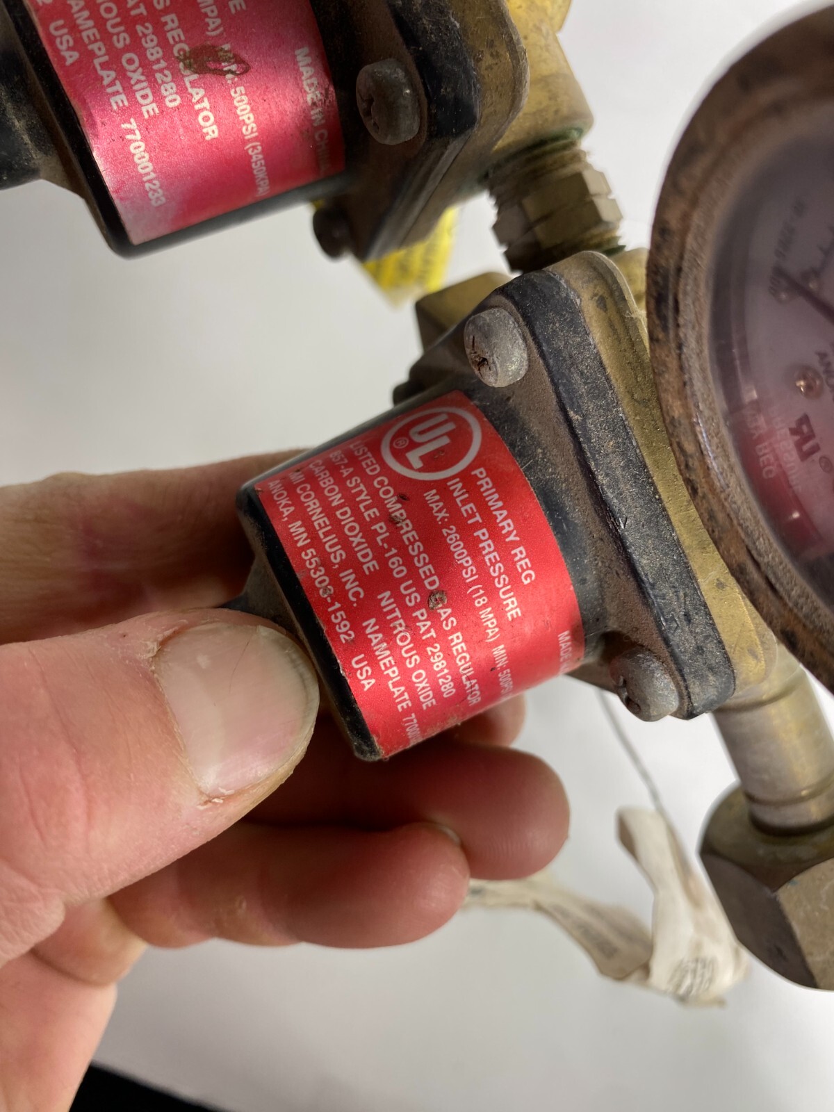 Vintage IMI Cornelius CO2 Beverage Double Regulator Pressure Gauge Assembly eBay