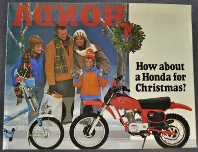 1979 Honda Motorcycle Brochure XR75 XR80 Z50R CT ATC 70 Excellent