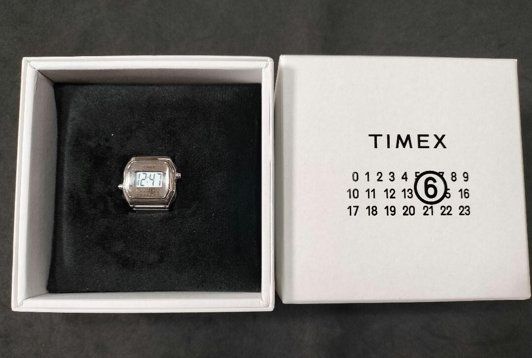 MM6 Maison Margiela TIMEX Digital Watch T80 ring watch M/L UNUSED