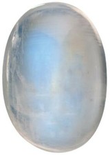 Natural Fine Rainbow Moonstone - Oval Cabochon - Madagascar - AAA Grade