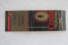 F326 Matchbook cover Hermann Clothing Company Stockton Illinois IL Ill Curlee