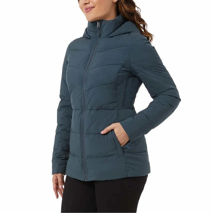 NWoT 32 Degrees Heat Women's Winter Tech Hooded Puffer Jacket Size S $125 9D071 - Image 3 of 4