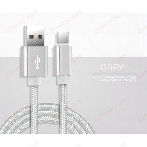 USB-C Type-C Nylon 1M 2M 3M Fast Charger Data Charging Cable For Samsung Huawei - Picture 14 of 15